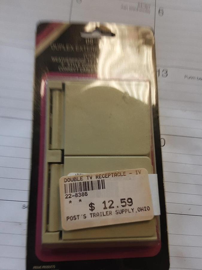 Prime Products Duplex Exrerior TV Recepticle Part #08-6302