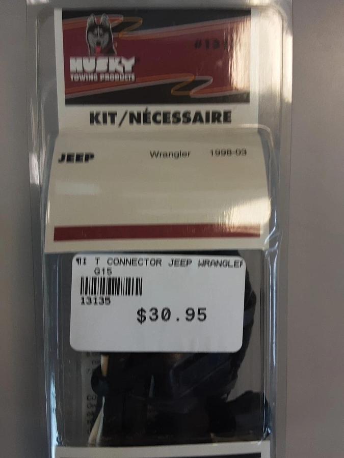 Husky Towing T-Connector For Jeep Part #13135