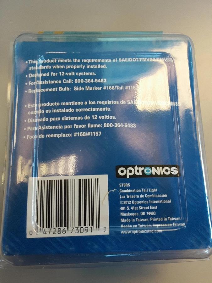 Optronics Combination Tail Light Part # 10105