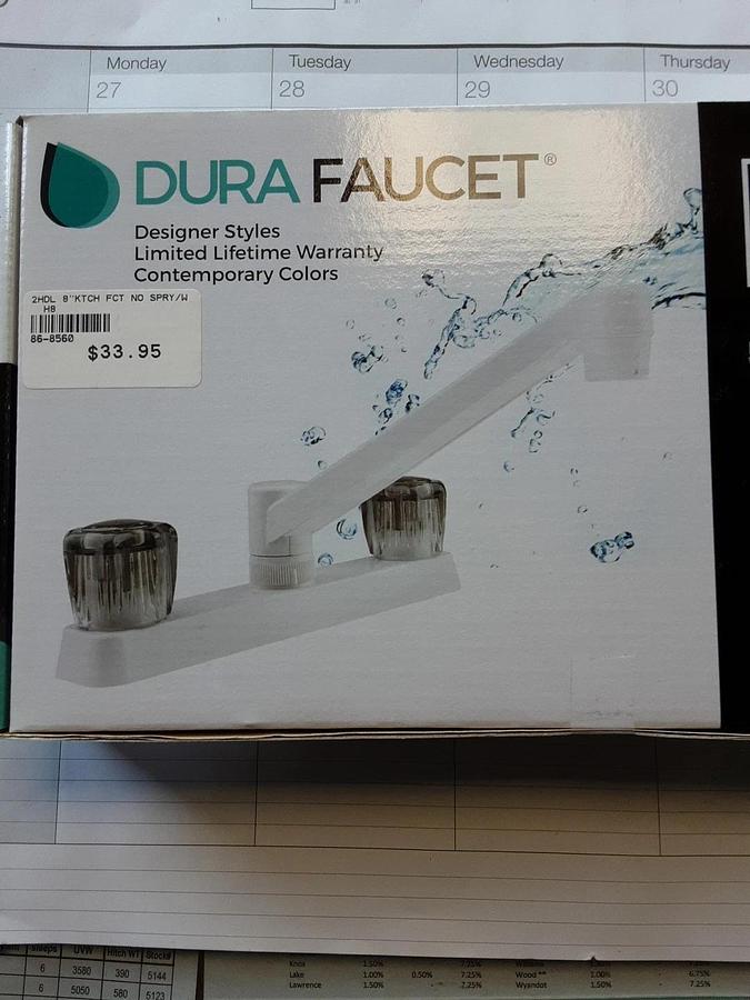 Dura Faucet Two Handle RV Kitchen Faucet