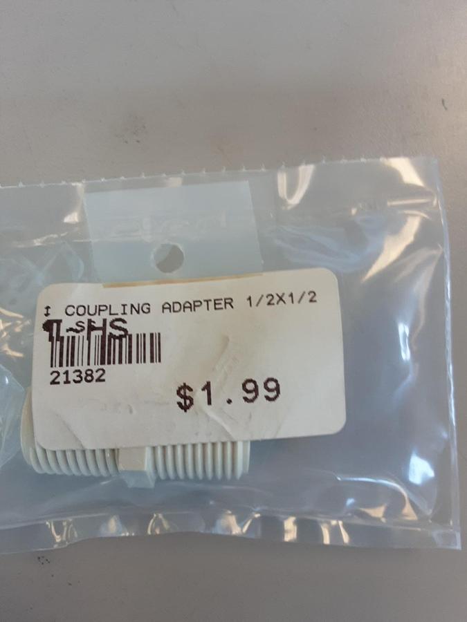 1/2x1/2 Coupling Adapter Part # 21382