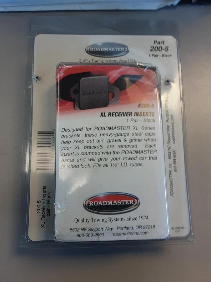 Roadmaster XL Reciever Inserts Part #200-5 Color Black