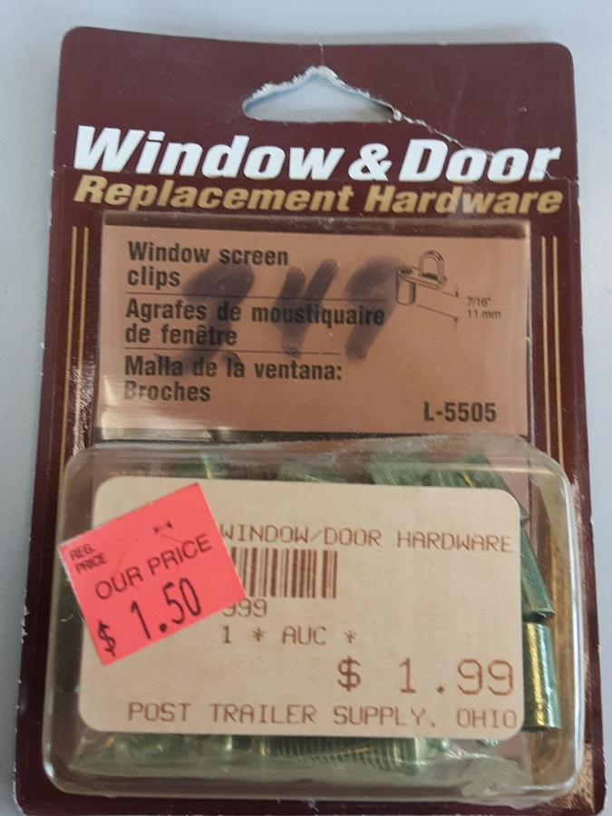 Prime-Line Window And Door Replacement Hardware Window Screen Clips Part #...