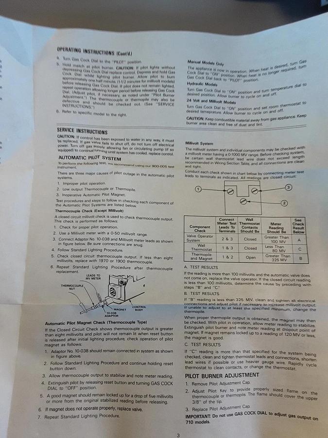 710401 Robertshaw 710-401 RV 24V Combo Valve