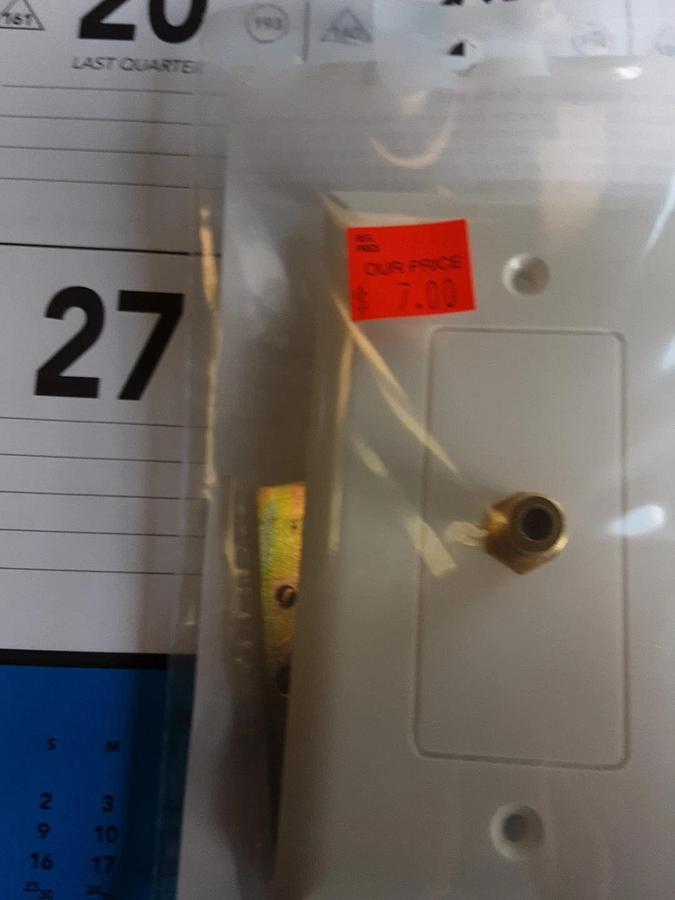 RadioShack Cable Wall Plate