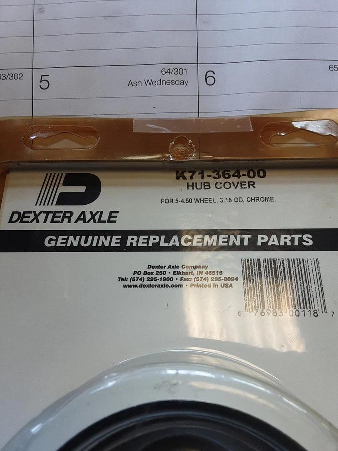 Dexter Axle Hub Cover Replacement Part Part #K71-364-00