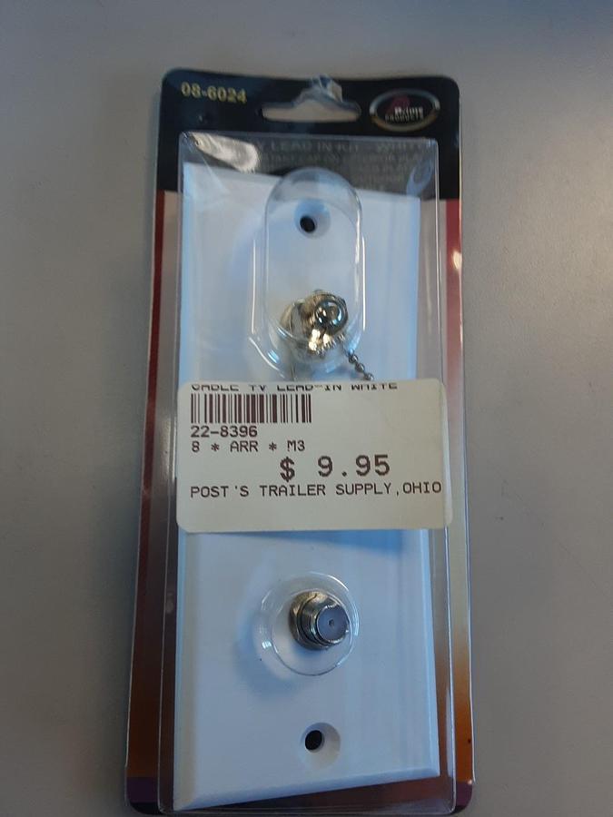 Prime Product Cable TV Lead In Kit-White Part #08-6024