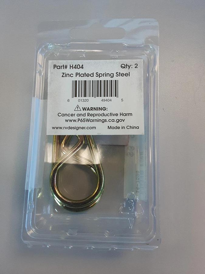 RV Designer Pin Clips 5/8" Part # H404