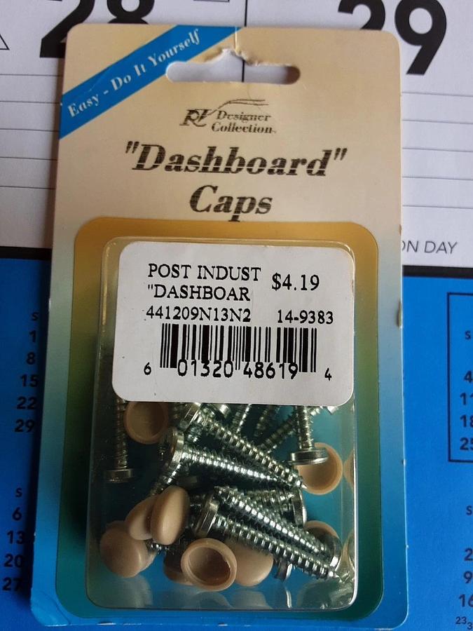RV Designer Dashboard Caps Part # H619