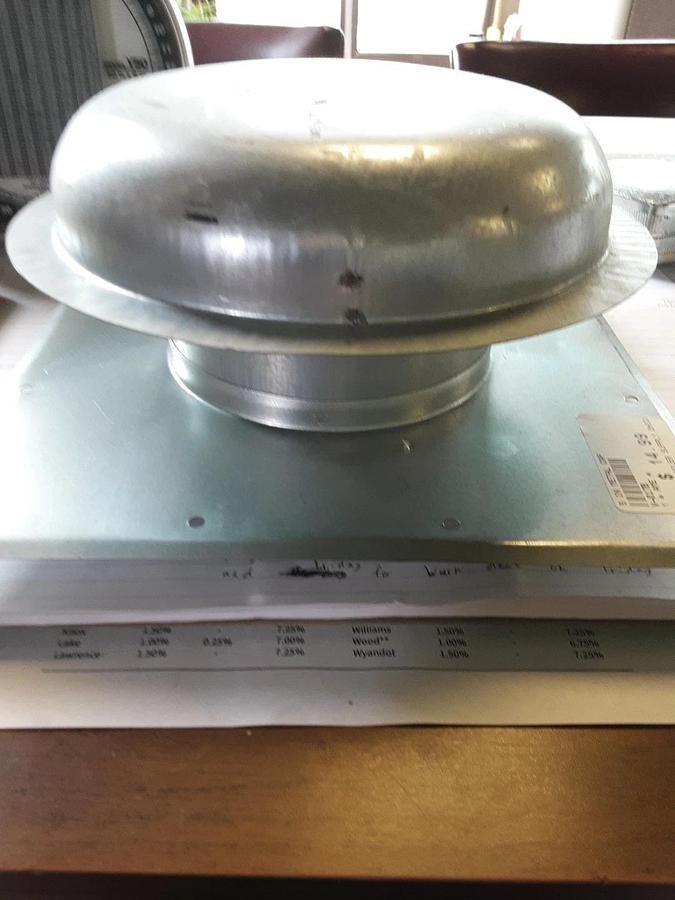 5" Metal Cap For Roof Of Mobile Homes Part # V-017B