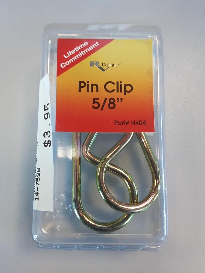 RV Designer Pin Clips 5/8" Part # H404