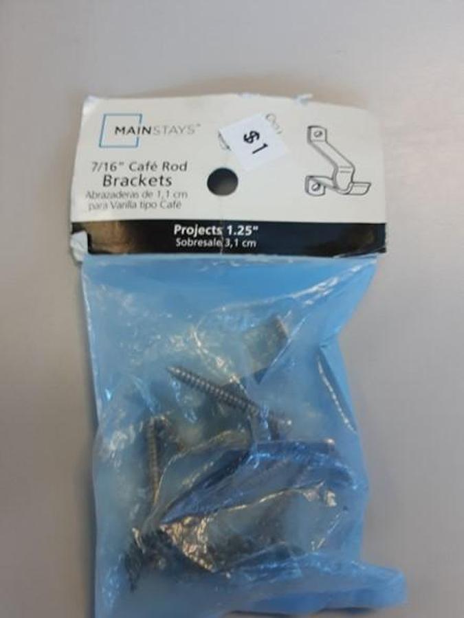 Mainstays 7/16" Cafe Rod Brackets