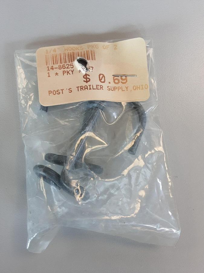 1/4" Hooks Package Of 2 Part # 14-8625