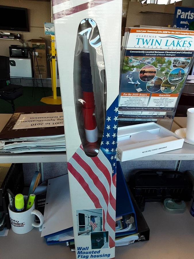 Flagway Wall Mounted Flag Housing For RVs, Boats, Homes, and Cabins