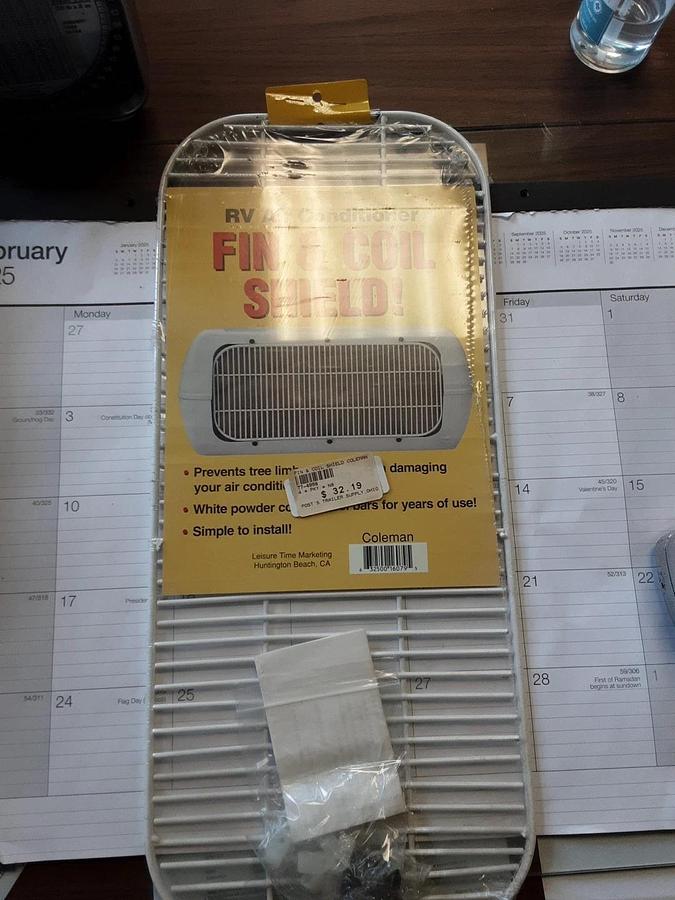 RV Air Conditioner Fin and Coil Shield By Leisure Time Marketing