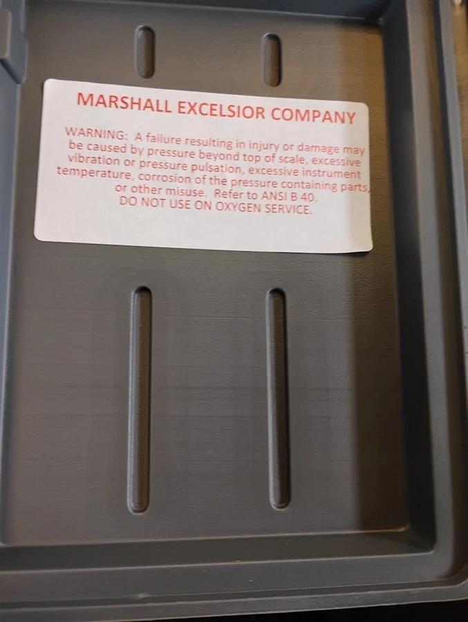 Marshall Excelsior Test Gauge Low Pressure Test Kit Part #06-0406