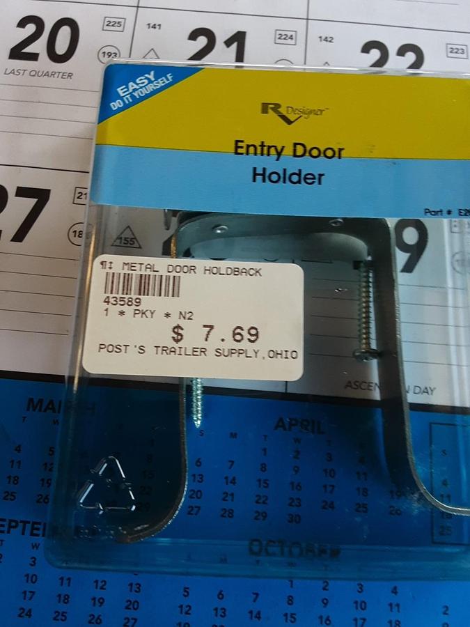 RV Designer Entry Door Holder Part # E263