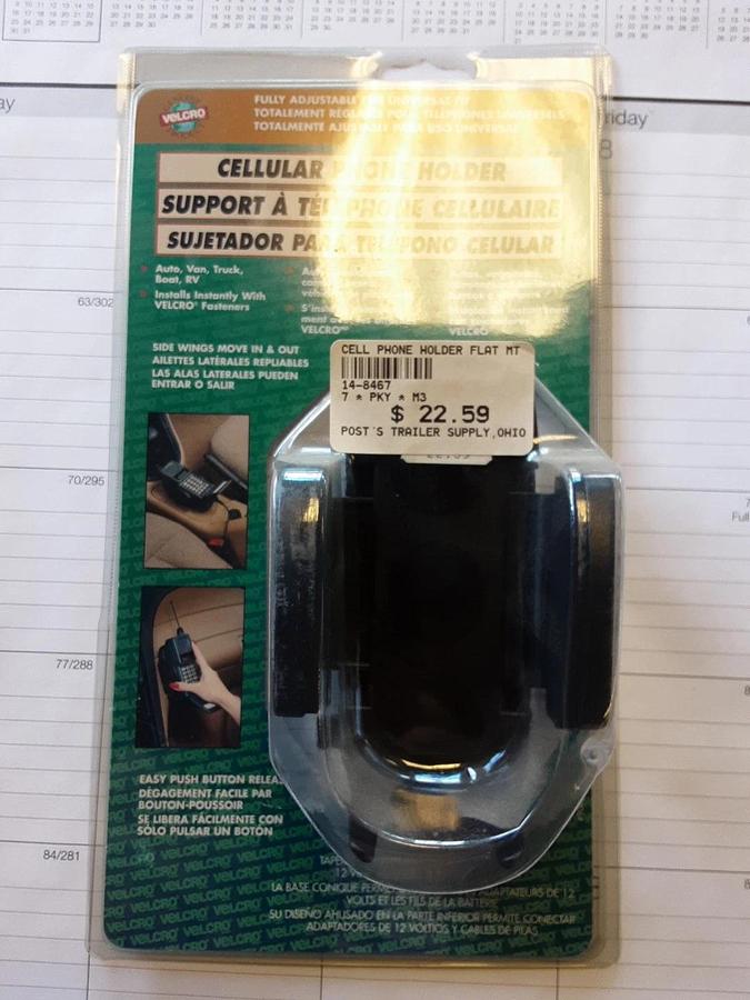 Celluar Phone Holder For Cars Vans, Truck, Boat , and RV. Part # 14-8467