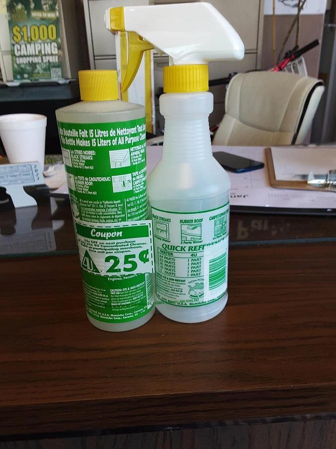 4U Concentrrated Cleaner. Part # 13-0375