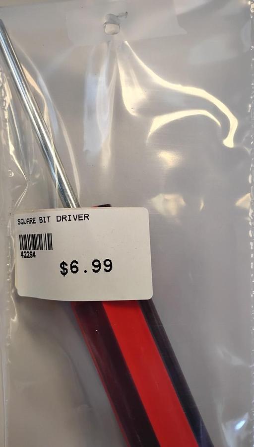 Square Bit Screw Driver Part # 42294