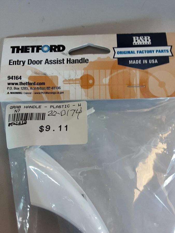 Thetford Entry Door Assist Handle Part #94164