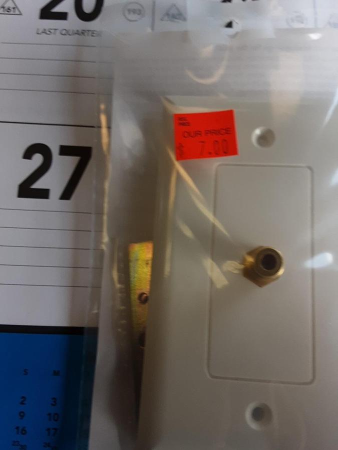 RadioShack Cable Wall Plate