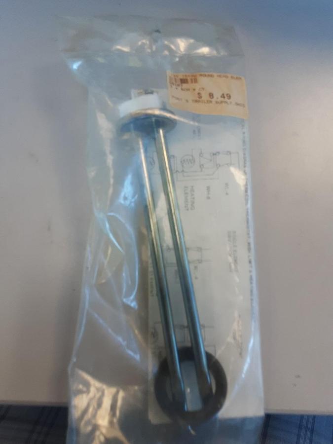 120V x 1500W Straight Water Heater Element High Watt Density. Part #66701