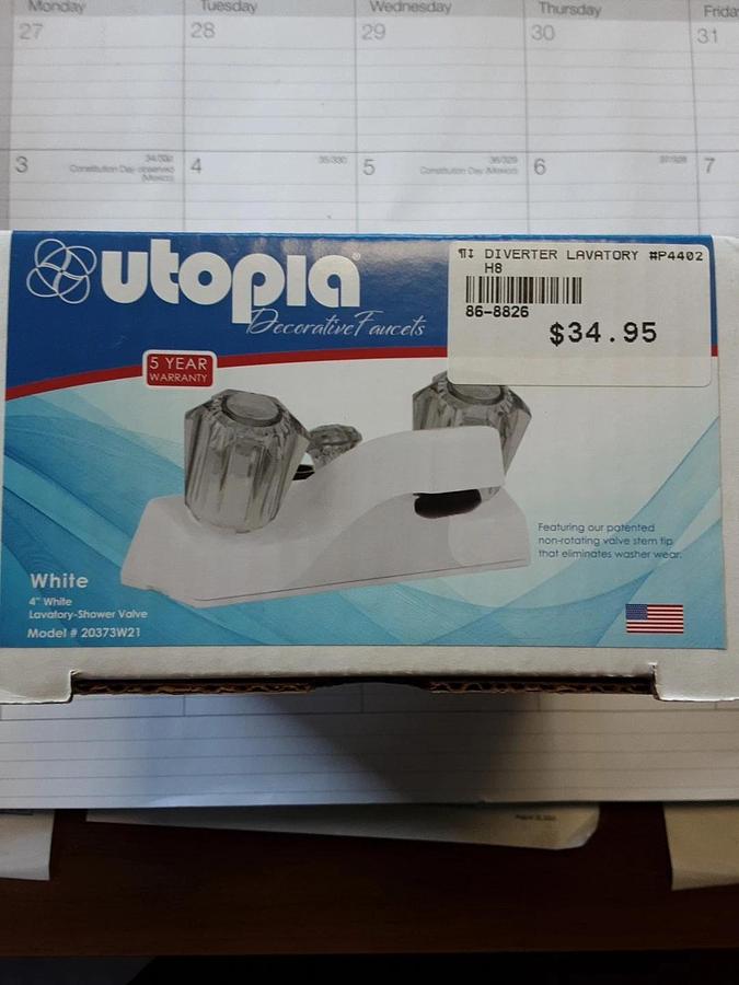 Utopia Decorative Faucets White