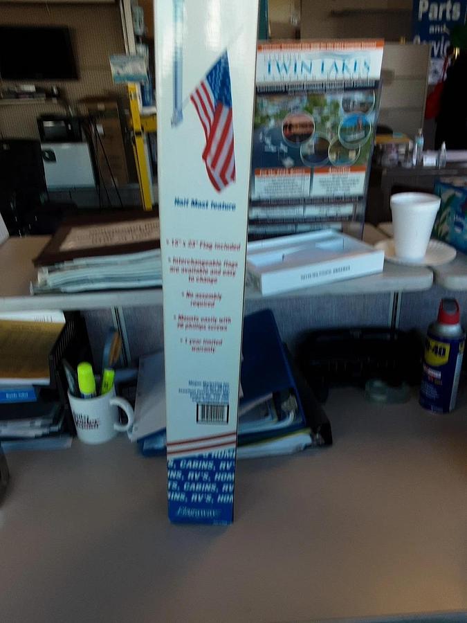 Flagway Wall Mounted Flag Housing For RVs, Boats, Homes, and Cabins