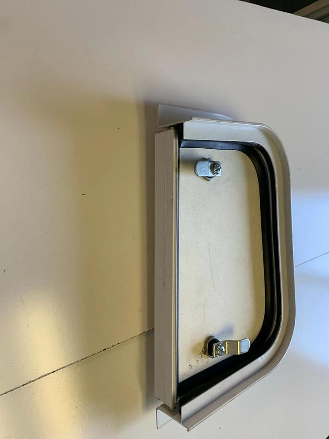 Used Fleetwood RV baggage compartment door. Part # 122377