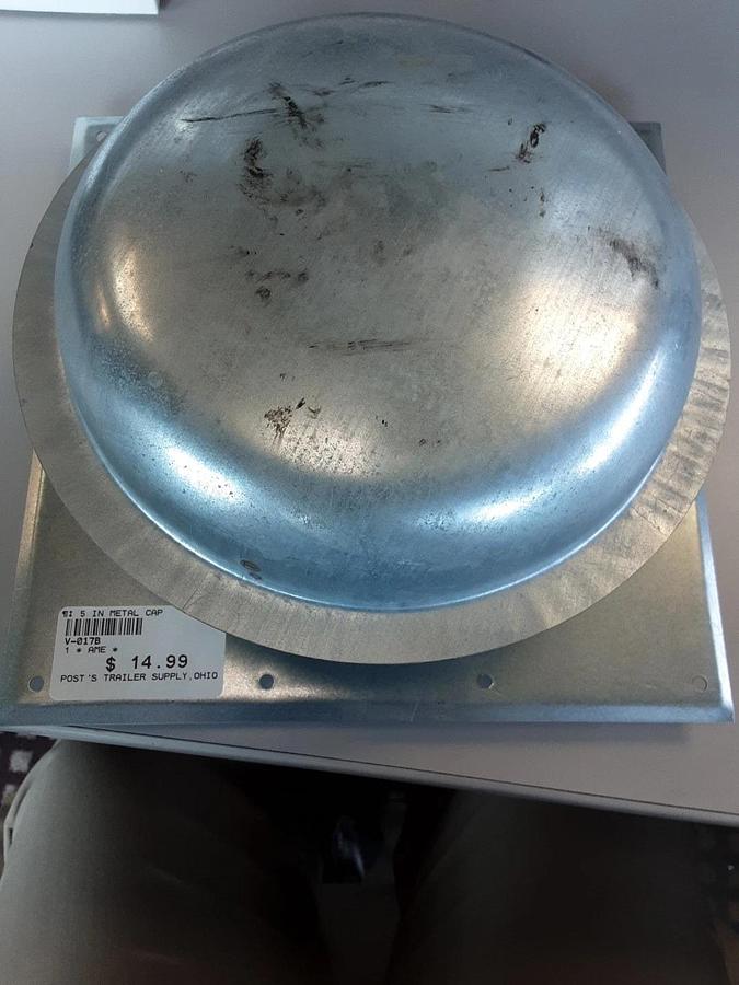 5" Metal Cap For Roof Of Mobile Homes Part # V-017B