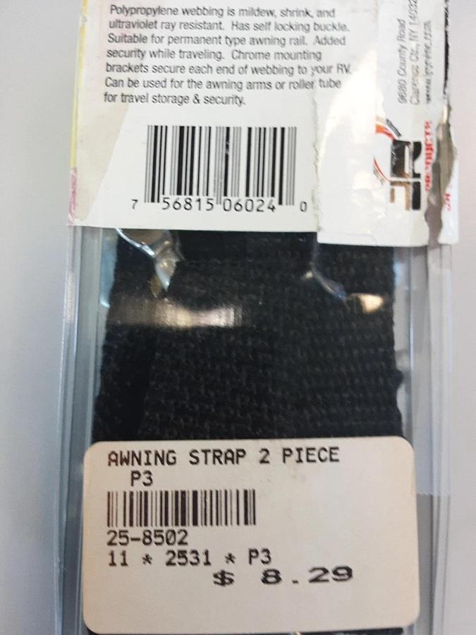 JR Products 2 Piece Awning Strap Part #06024
