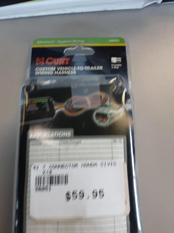 Curt T-Connector Custom Vehicle to Trailer Wiring Harness Part #56051