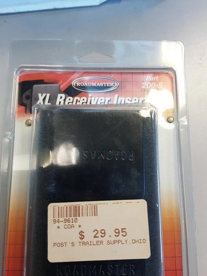 Roadmaster XL Reciever Inserts Part #200-5 Color Black