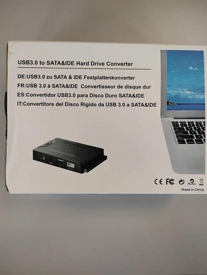 Used USB3.0 to SATA & IDE Hard Drive Converter