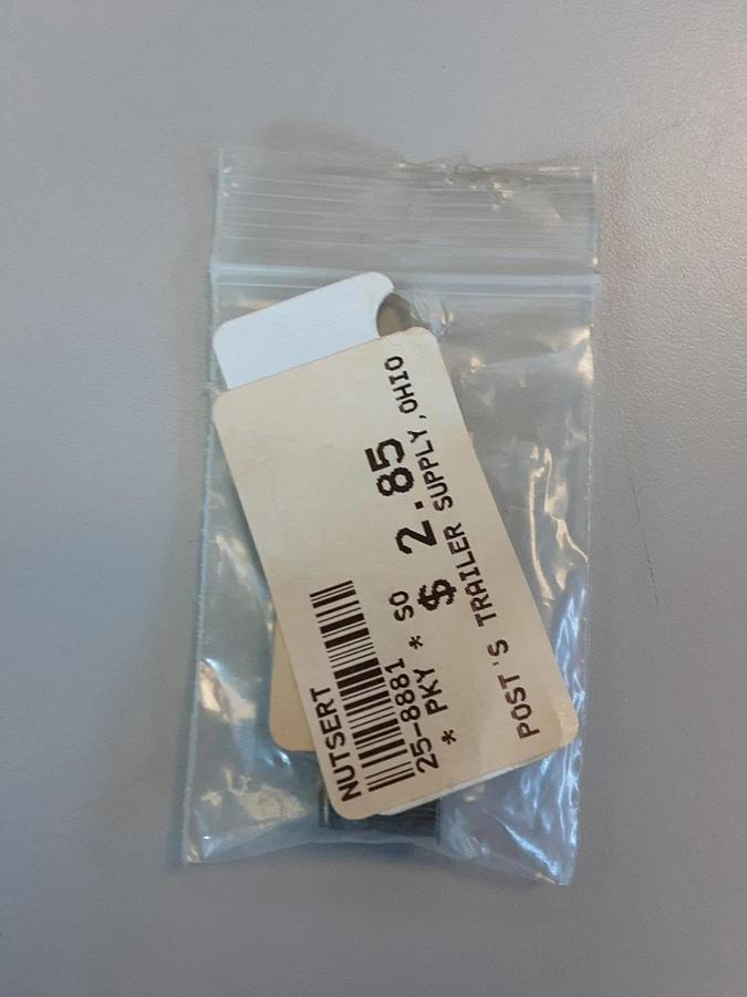 Nutsert For Awnings Part # 25-8881