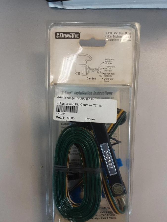 Draw-Tite T-one Easy Do-It-Yourself Trailer Wiring Part #18252