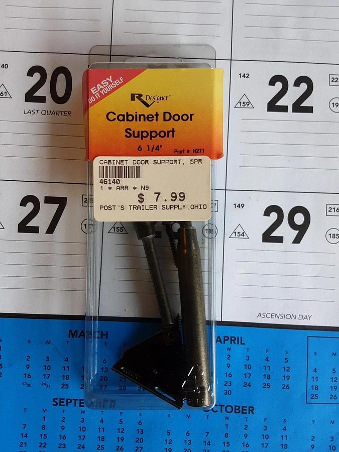 RV Designer Cabinet Door Support. Part # 46140