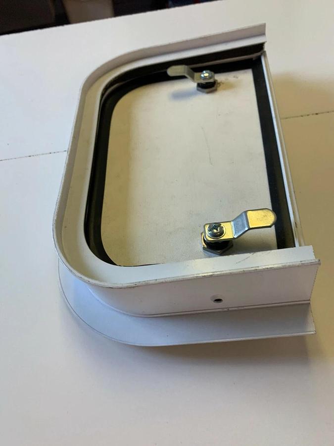Used Fleetwood RV baggage compartment door. Part # 122377