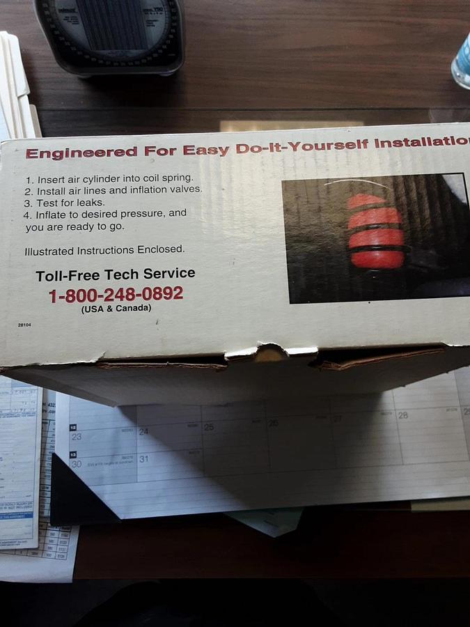 air lift 1000 adjustable air spring Suspension, # 60795
