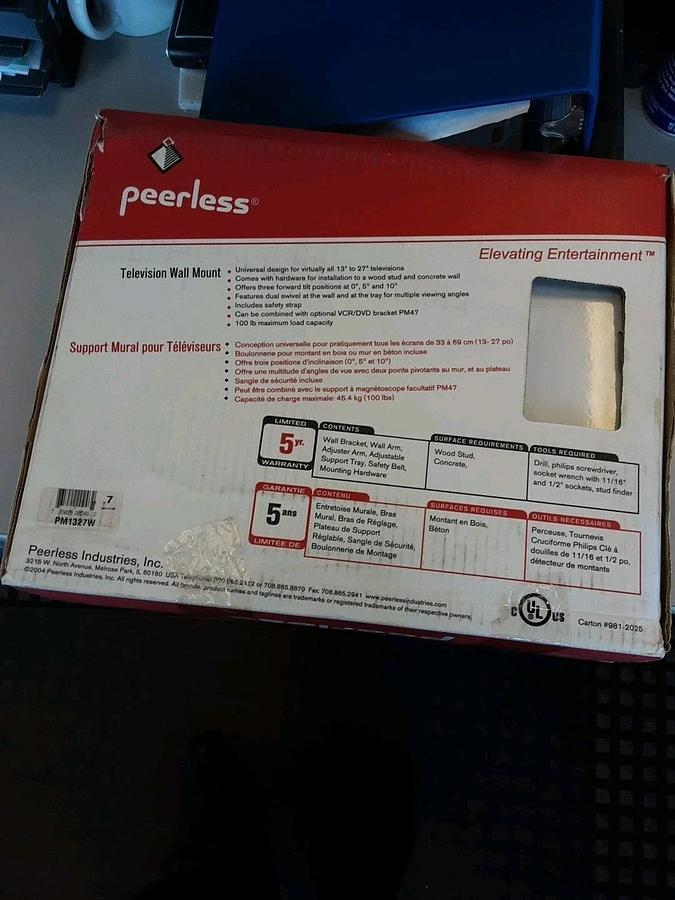 Peerless Television Wall Mount