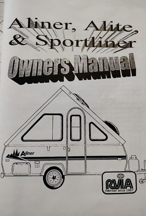 Used Aliner Trailer Owner's Manual