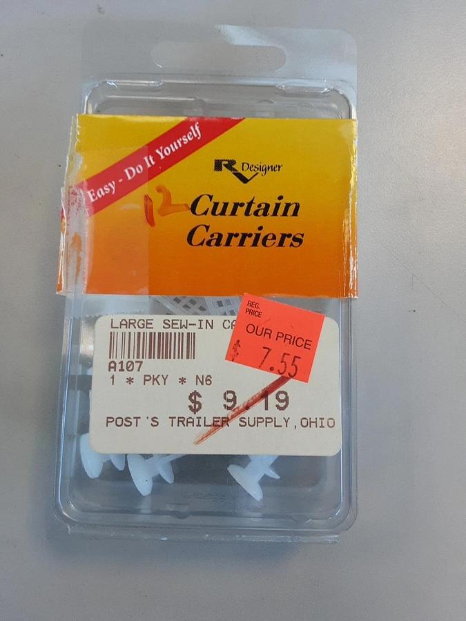 RV Designer Curtain Carriers Large Part # A107
