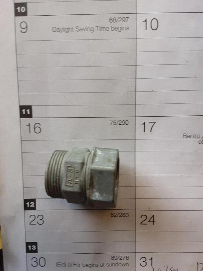 The ¾” Conduit Nipple