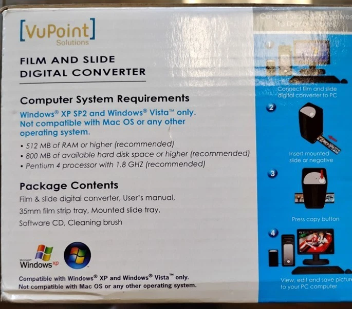 VuPoint FS C1-VP Slide & Film Scanner 874121001341