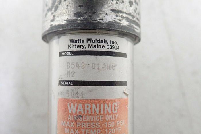 Used Watts Fluidair B548-01AHC/M2 Filter w/ Whitman Controls P119G-10N-F12TS Switch