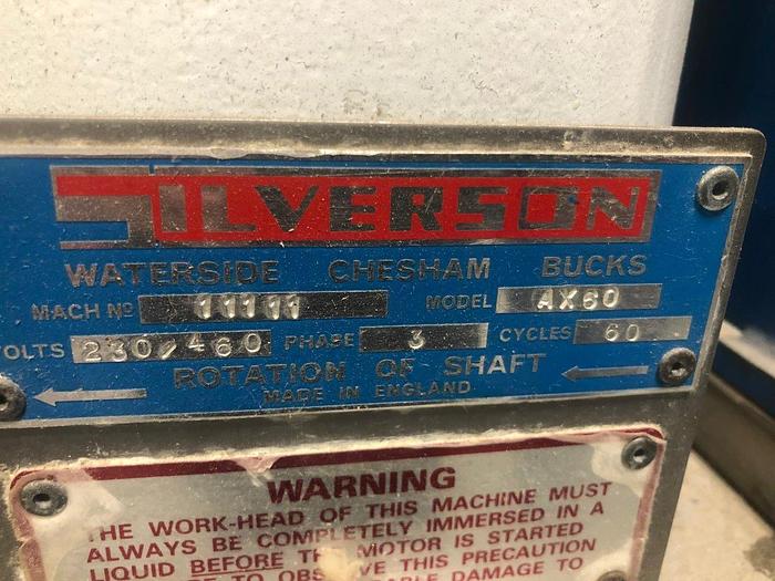 Used Silverson AX60 Pilot Scale Mixer