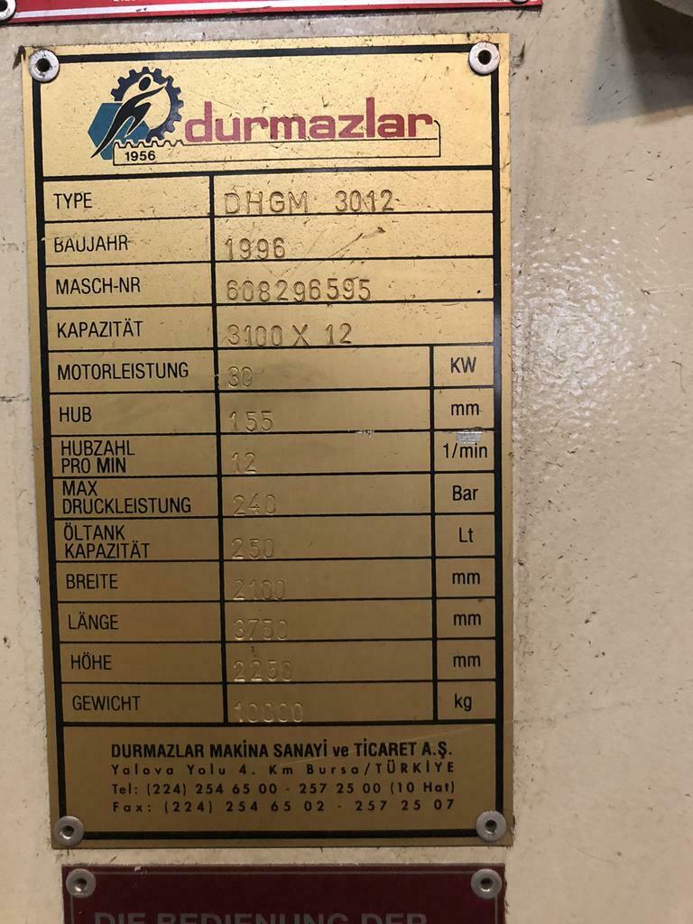 Gebruikt 1996 DURMA DHGM 3012