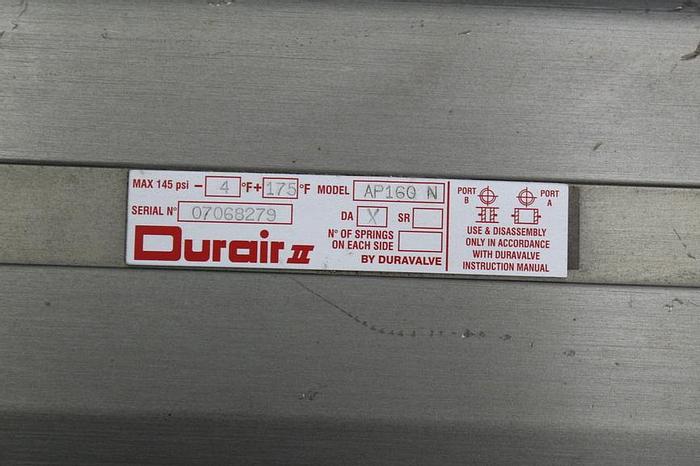 Used Durair AP160N 3" Ball Valve, Stainless Steel Body #42270