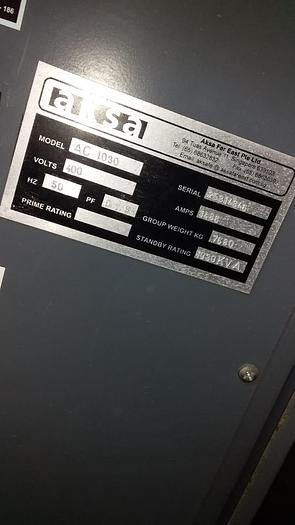 Used Cummins KTA38-G3 with Stamford alternator in container with Low hours.